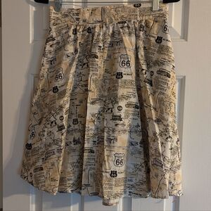 Retrolicious Route 66 Skirt